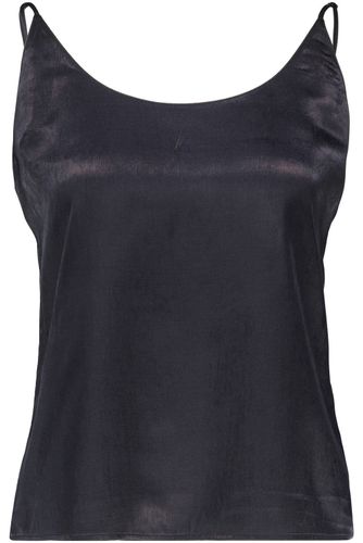 Scotch & Soda CORE JERSEY WOVEN TANK Zwart