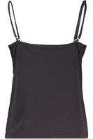 CORE JERSEY WOVEN TANK Zwart