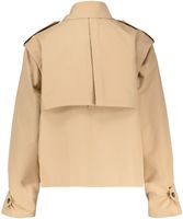 COTTON BLEND SHORT TRENCHCOAT Beige