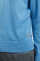 ESSENTIALS - Merino wool logo crewn Blauw