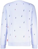 Regular Fit All Over Print Embroide Blauw