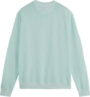 Garment dye structured sweatshirt Groen