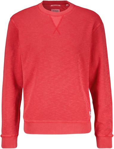 Scotch & Soda Garment Dye Structured Sweatshirt Rood