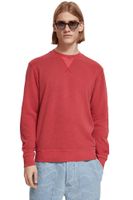 Garment Dye Structured Sweatshirt Rood