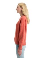 FUZZY CREW NECK PULLOVER Oranje