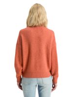 FUZZY CREW NECK PULLOVER Oranje