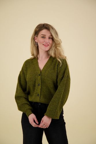 Scotch & Soda FUZZY RELAXED CARDIGAN Groen