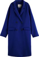 Double breasted Wool blend coat Blauw