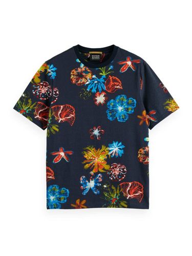 Scotch & Soda T-SHIRT AOP  Blauw