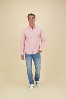 Overhemd Poplin Streep Roze