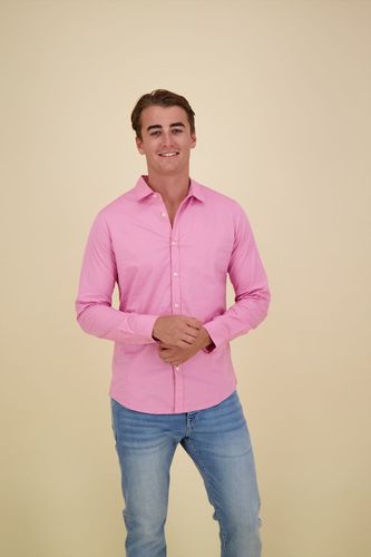 Scotch & Soda SEASONAL ESSENTIALS POPLIN SOLID SH Roze