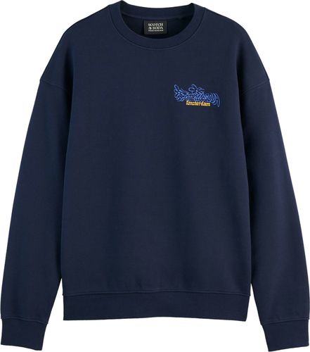 Scotch & Soda Sweater Artwork Blauw