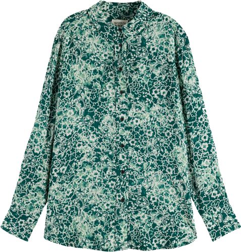 Scotch & Soda VISCOSE PRINTED RELAXED FIT SHIRT Groen