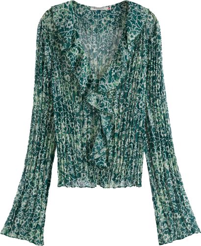 Scotch & Soda RUFFLED TOP Groen