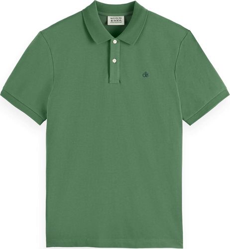 Scotch & Soda Seasonal core - logo pique polo Groen