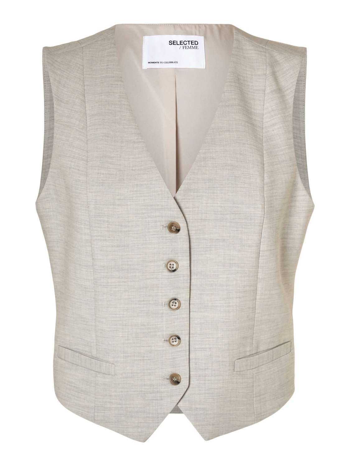 Selected Femme  Gilet Rita Beige