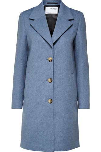 Selected Femme Sasja wool coat Blauw