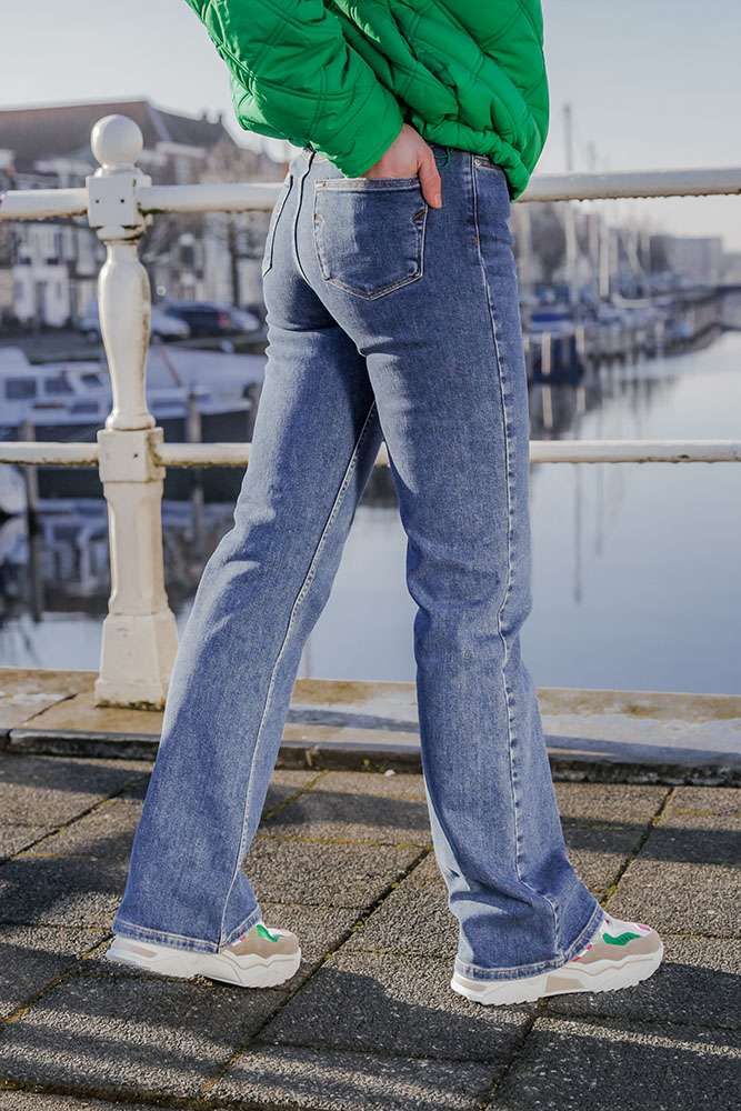 Selected Femme Jeans  Bootcut Donkerblauw
