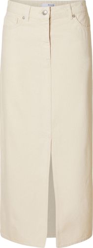 Selected Femme Rok Bella-Tiana Maxi White Wit