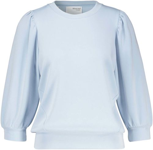 Selected Femme Blouse Tenny 3/4 Sweat Blauw