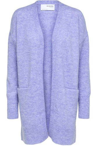 Selected Femme Lulu new knit long cardigan Paars