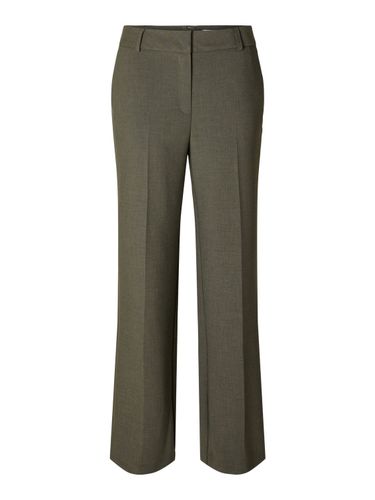 Selected Femme Broek Rita Wide Groen