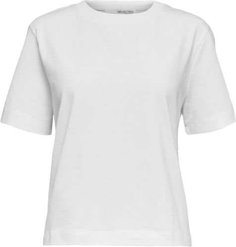 Selected Femme SLFESSENTIAL SS BOXY TEE NOOS Wit