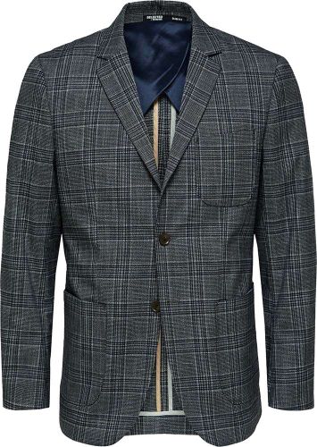 Selected Homme slhslim-knox check blazer Blauw