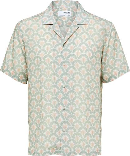Selected Homme slhrelax-lee aop shirt ss Groen