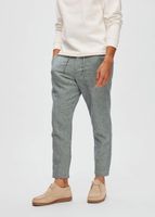 SLH172-SLIMTAPE BRODY LINEN PANT NO Blauw