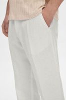 SLH196-STRAIGHT MADS LINEN PANT NOO Wit