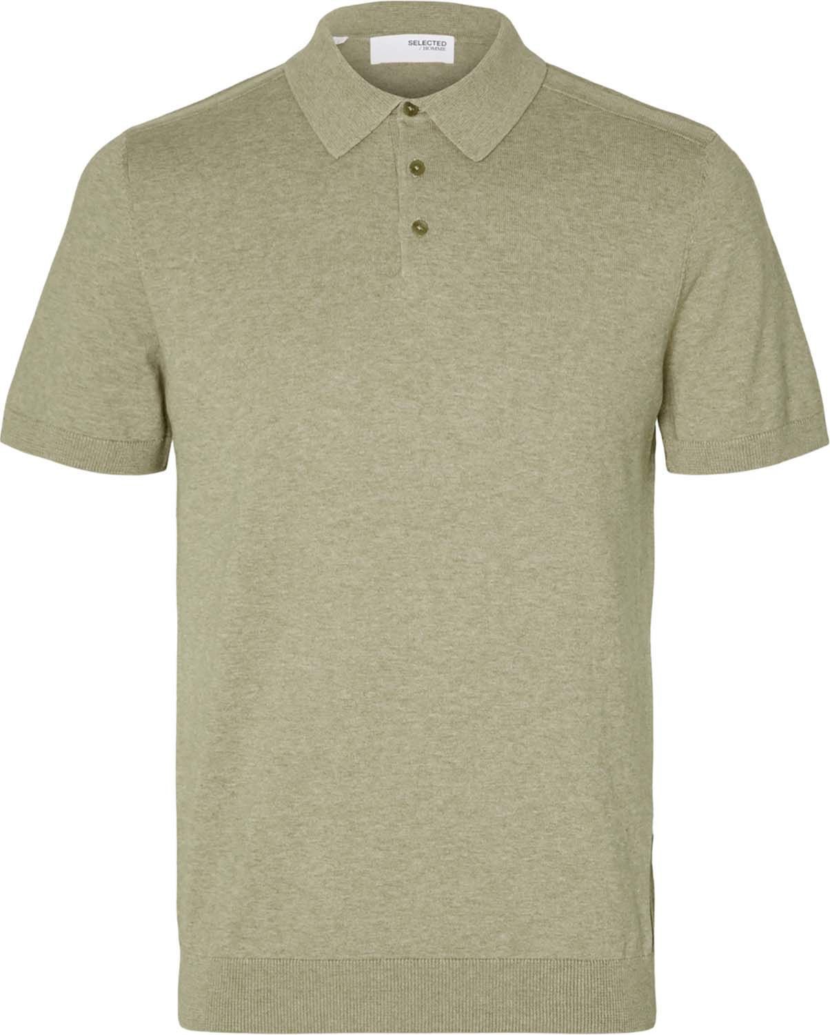 Selected Homme Gebreide Polo Groen