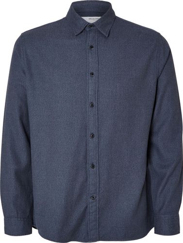 Selected Homme slhregowen-twist shirt Blauw