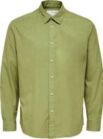 slhregpastel-linen shirt Groen