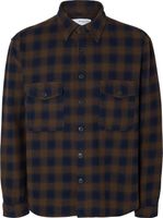 slhloosemason overshirt Blauw