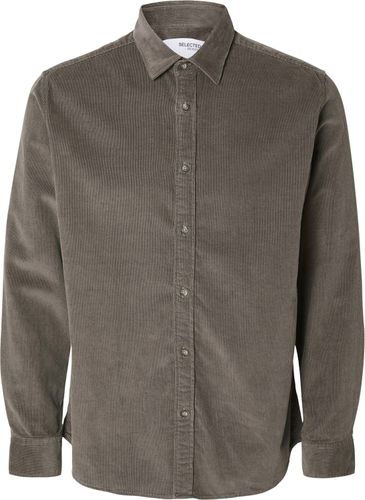 Selected Homme Overhemd Regowen-Cord Bruin