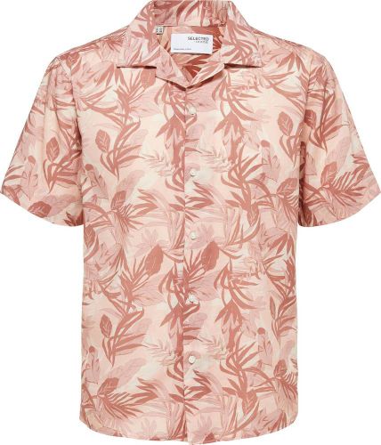 Selected Homme slhrelaxaness ss shirt Roze
