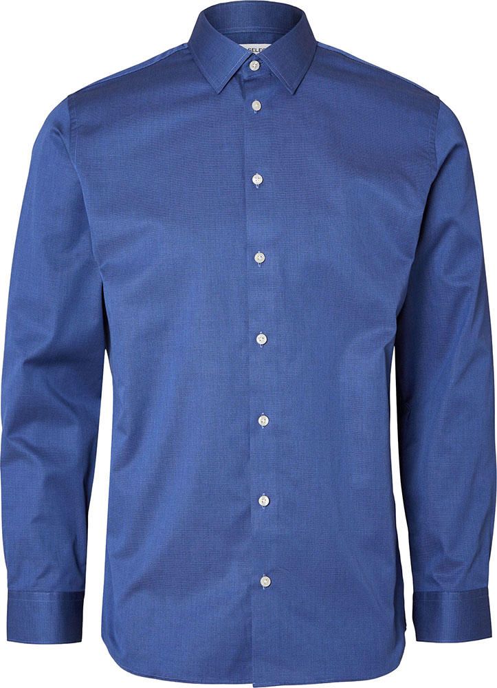 Selected Homme Overhemd Than Blauw 