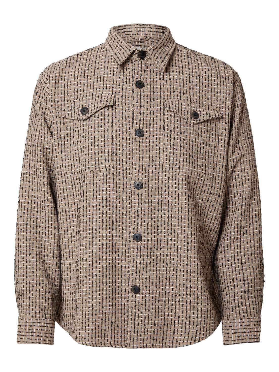 Selected Homme Overshirt Boxy Mason Zand