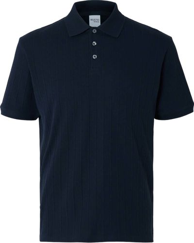 Selected Homme Polo Cass Blauw