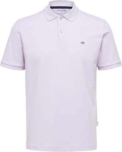 Selected Homme slhdante ss polo BK Paars