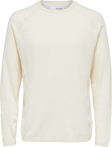 Selected Homme slhmecca ls knit crew Wit