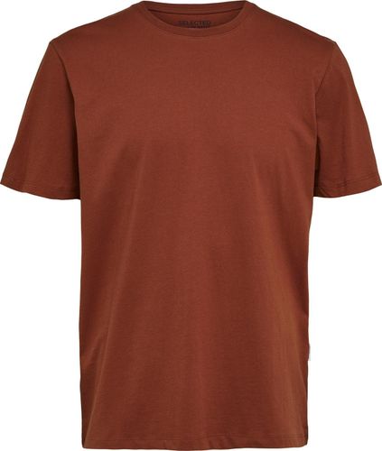 Selected Homme slhhaspen  ss o-neck tee Rood