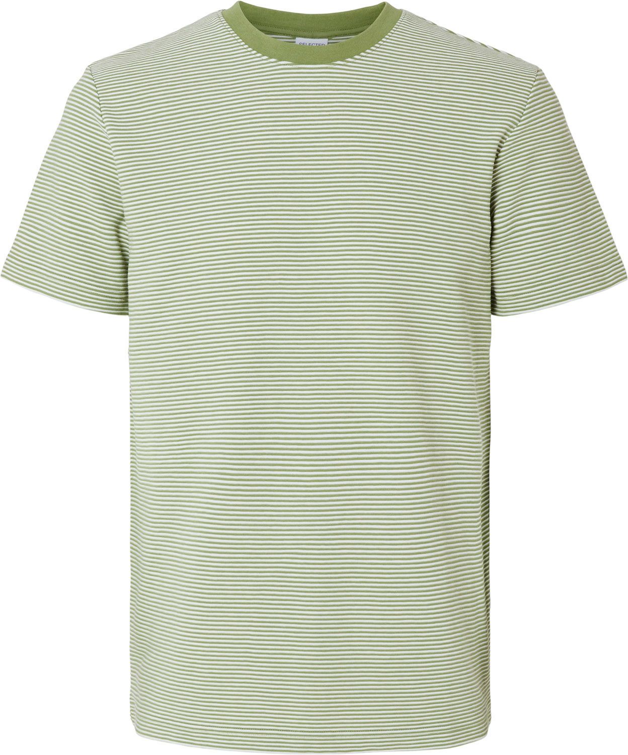 Selected Homme T-shirt Soren Streep Groen