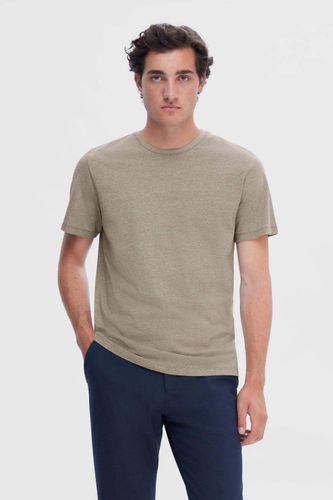 Selected Homme T-shirt Haspen Bruin