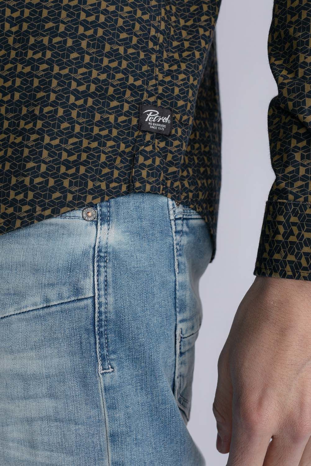 Petrol Overhemd Blauw Petrol Overhemd Blauw