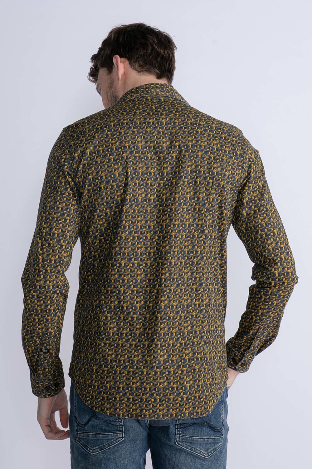 Petrol Overhemd Geel  Petrol Overhemd Geel