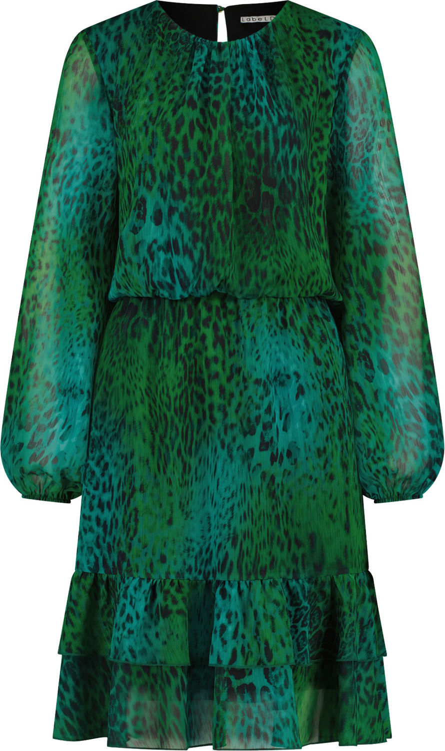 Label Dot Jurk Silke Groen Label Dot Jurk Silke Groen