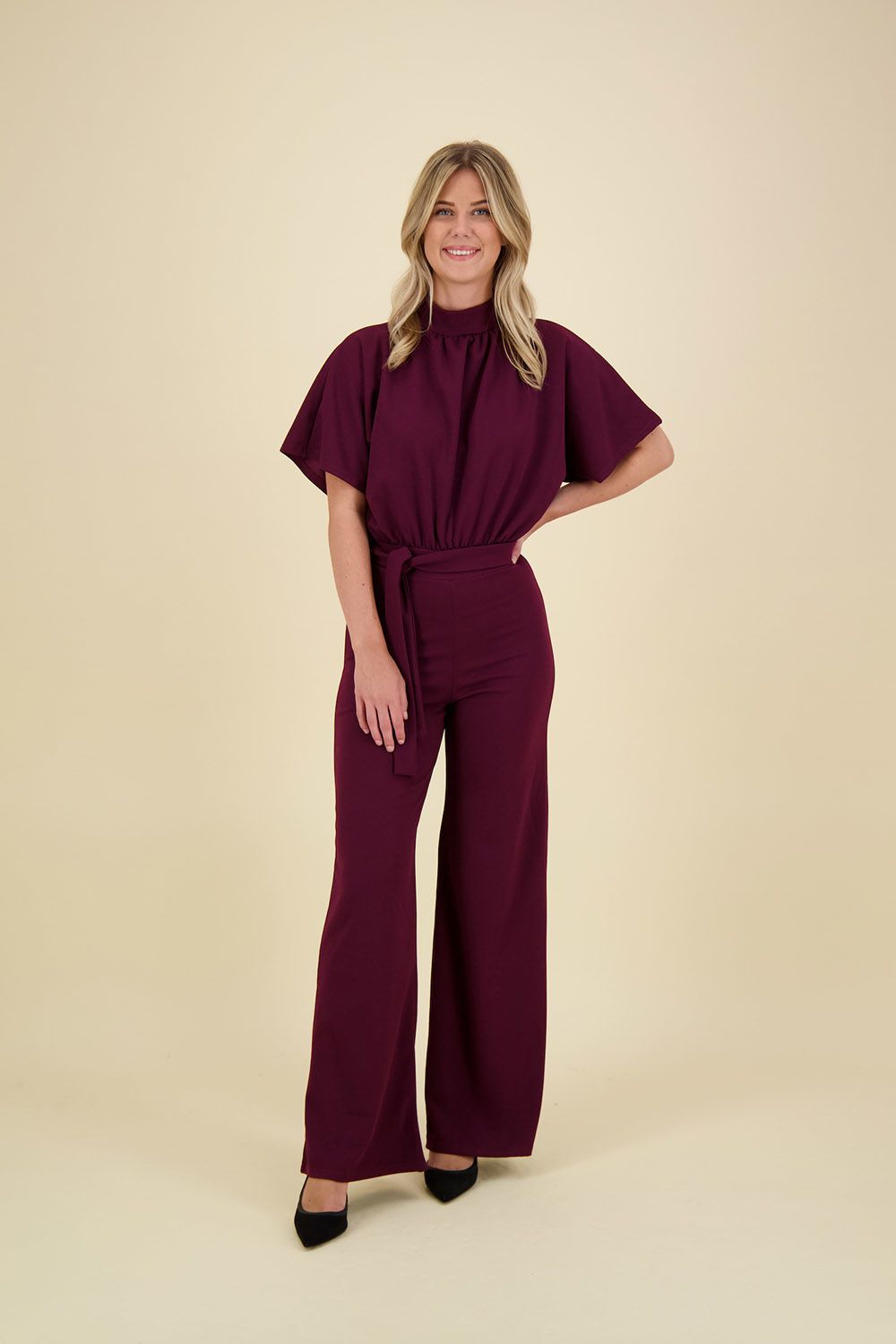 Sisters Point Jumpsuit Girl Bordeaux