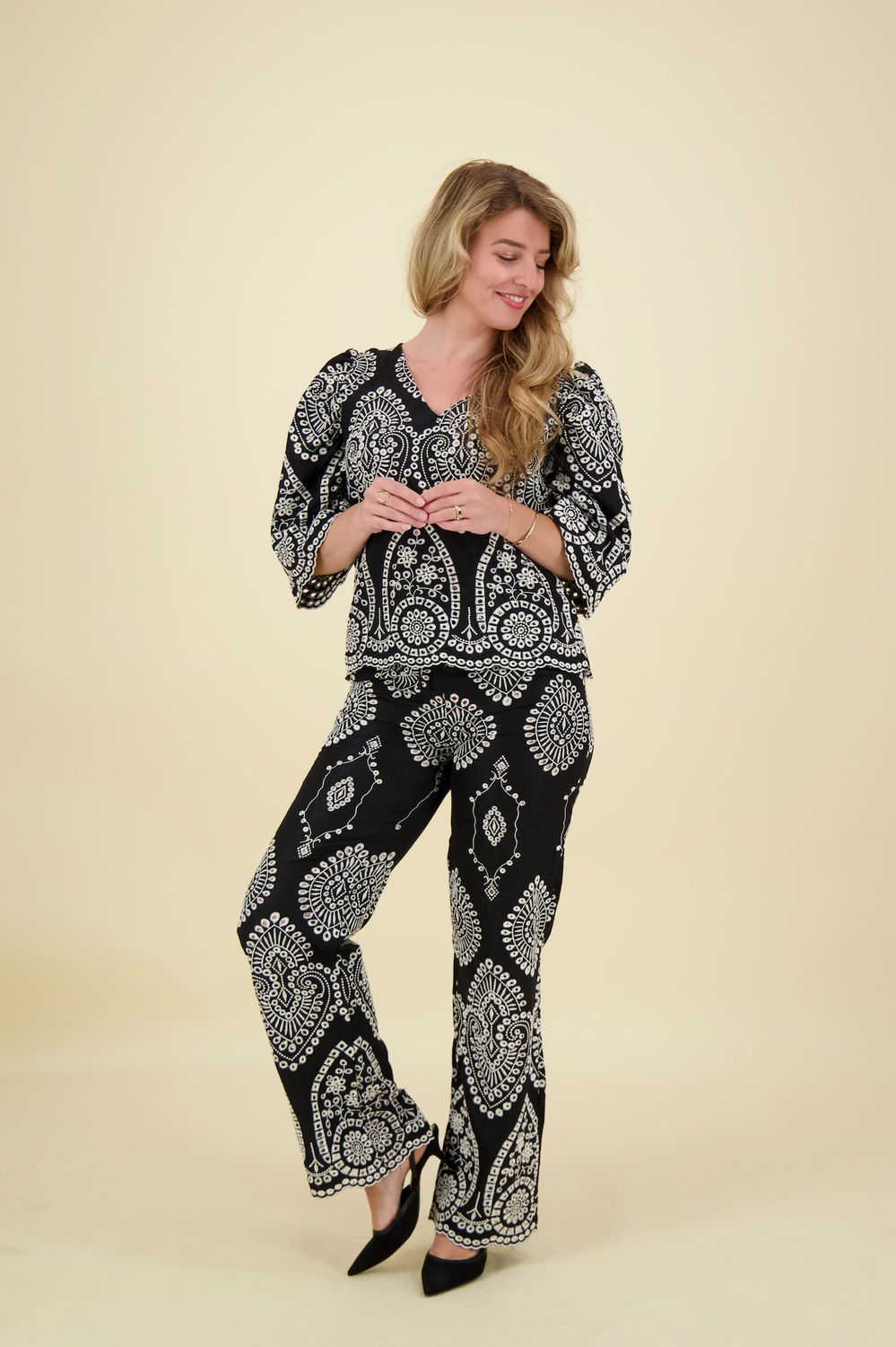 Sisters Point Pantalon Gilma Zwart